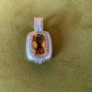 Judith Ripka Citrine Pendant /Enhancer